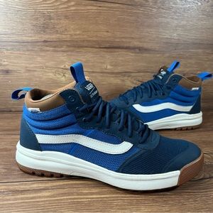 Vans UltraRange Hi DL Blue Athletic Sneakers Boots Shoes Men’s Size 9